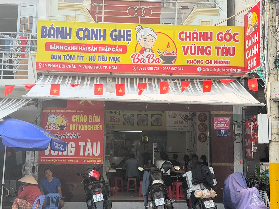 Review Bánh canh ghẹ Bà Ba - 19 Phan Bội Châu, Vũng Tàu