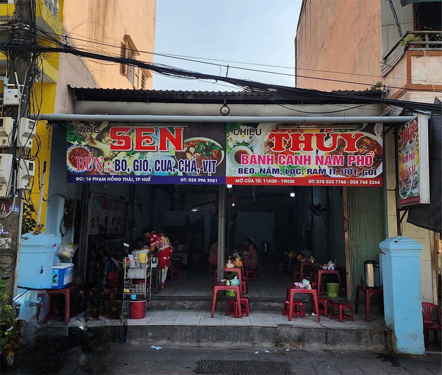 Review Thúy Bánh Canh Nam Phổ Phạm Hồng Thái, Huế