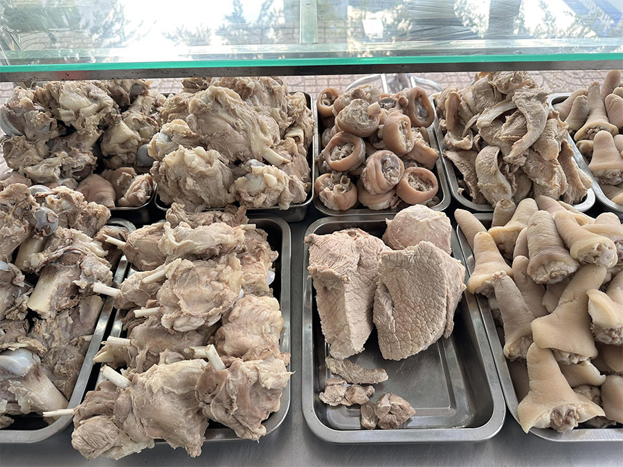 nguyen lieu nau banh canh suon heo
