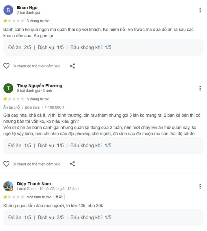 review quán bánh canh Bà Lý Trần hưng đạo, phan thiết