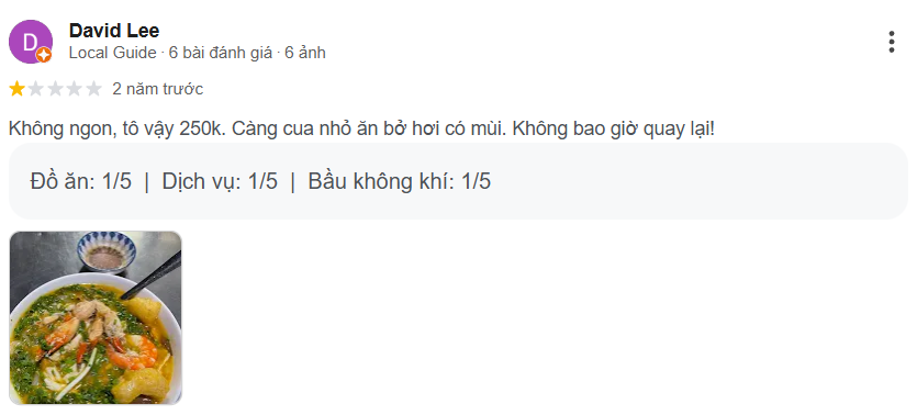 Review Bánh canh cua hẻm 360 Phạm Văn Chí, Quận 6