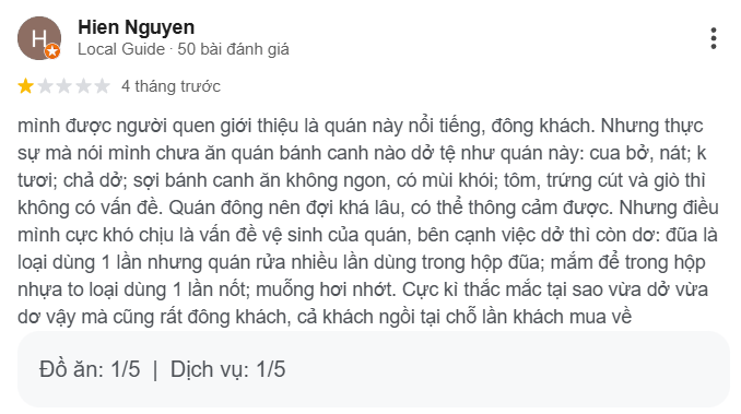 Review Bánh Canh Cua Mạ Tôi Đường Vạn Kiếp, Bình Thạnh