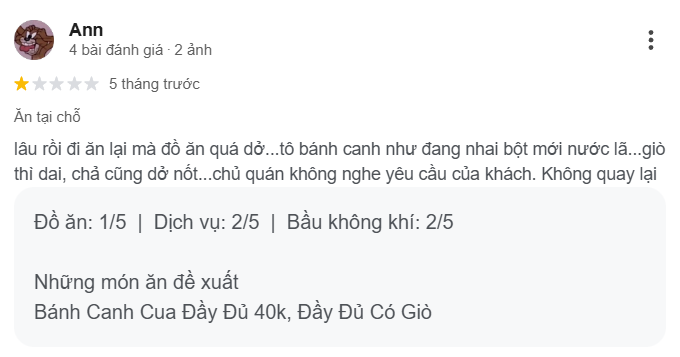 Review Bánh Canh Cua Mạ Tôi Đường Vạn Kiếp, Bình Thạnh