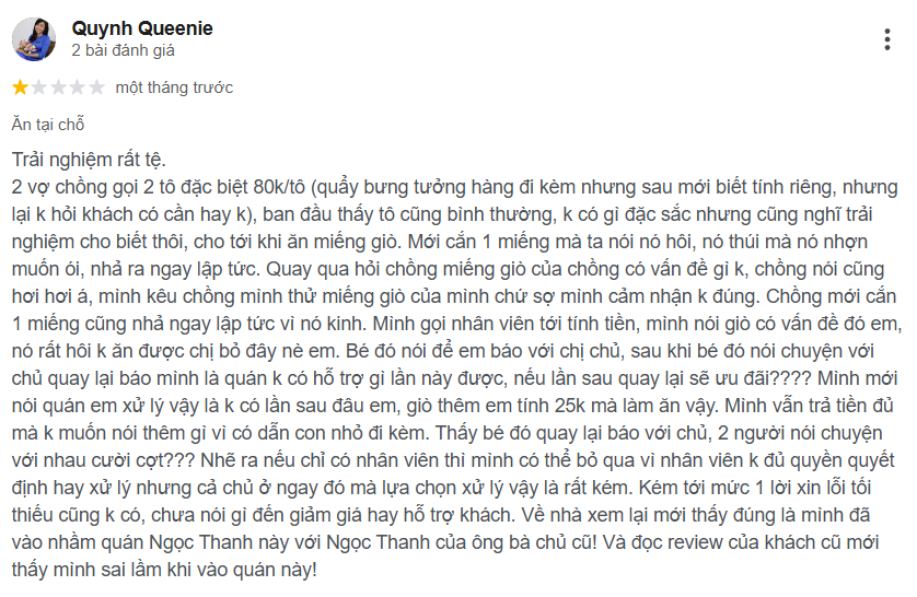 Review bánh canh cua Ngọc Thanh 11 Lương Khải Siêu, Thủ Đức