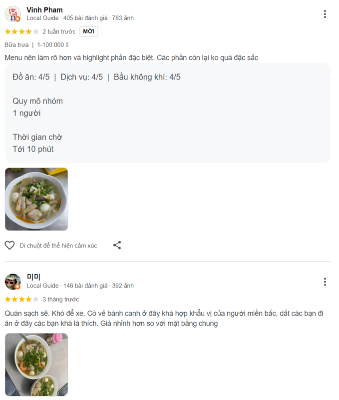 Review Bánh Canh Nga - Nguyễn Chí Thanh, Hải Châu, Đà Nẵng