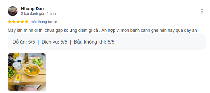 Review, Trải nghiệm của thực khách