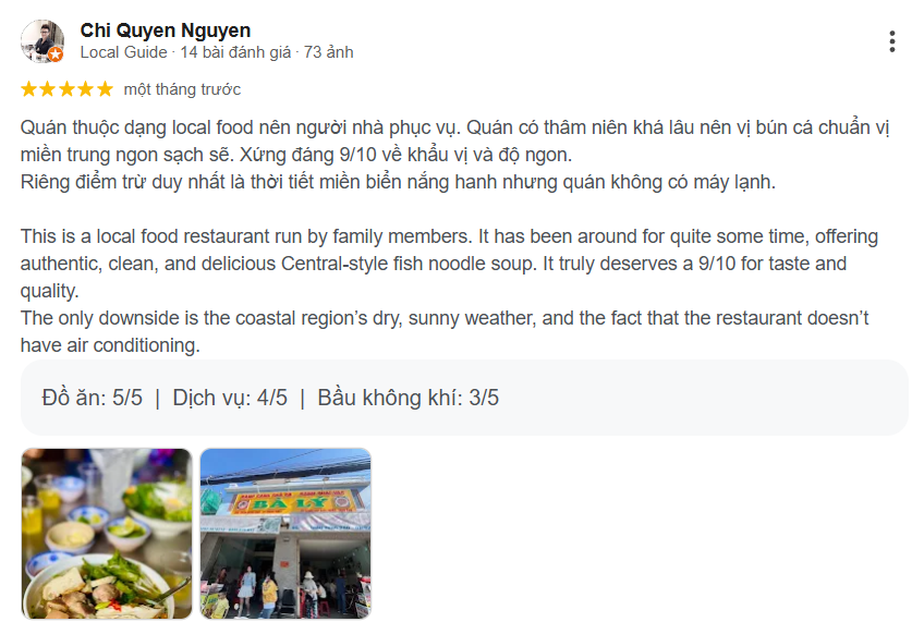 review quán bánh canh Bà Lý Trần hưng đạo, phan thiết