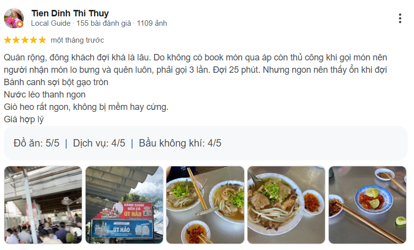 Review Bánh Cánh Bến Có Út Hảo, Châu Thành, Trà Vinh