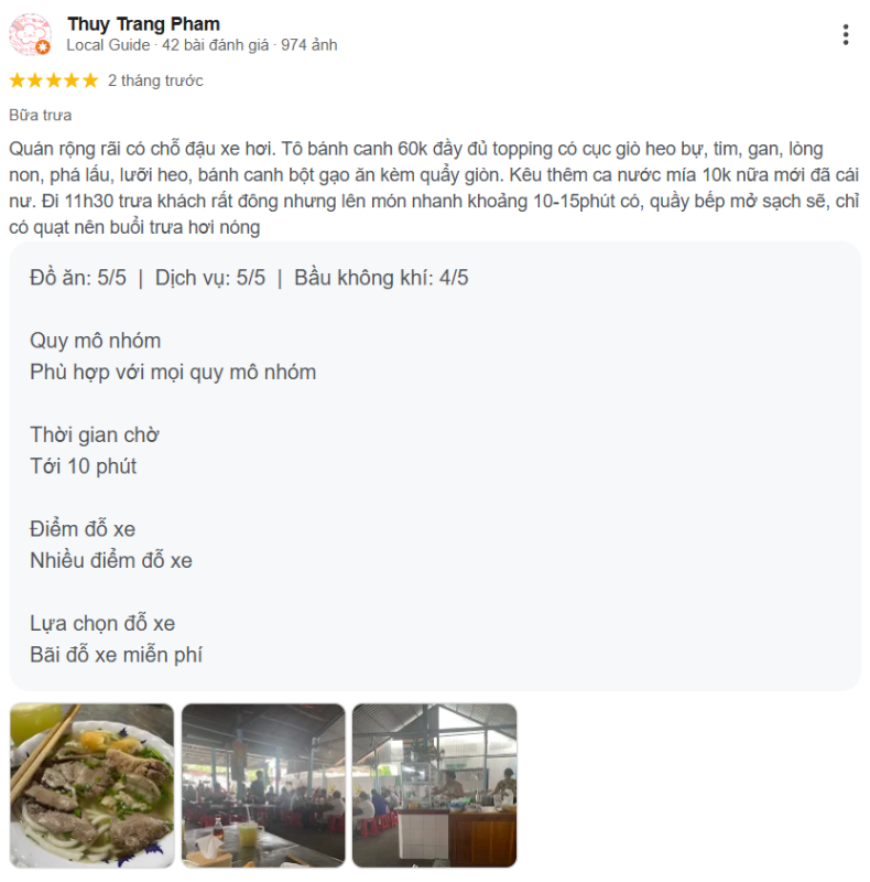 Review Bánh Cánh Bến Có Út Hảo, Châu Thành, Trà Vinh