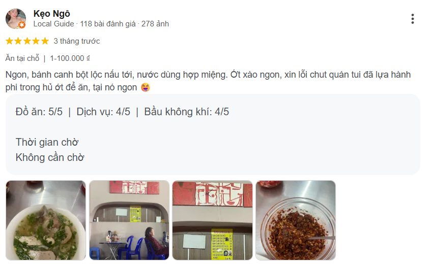 Review bánh canh Cẩm Đô - 112 Đường Hai Bà Trưng, Đà Lạt