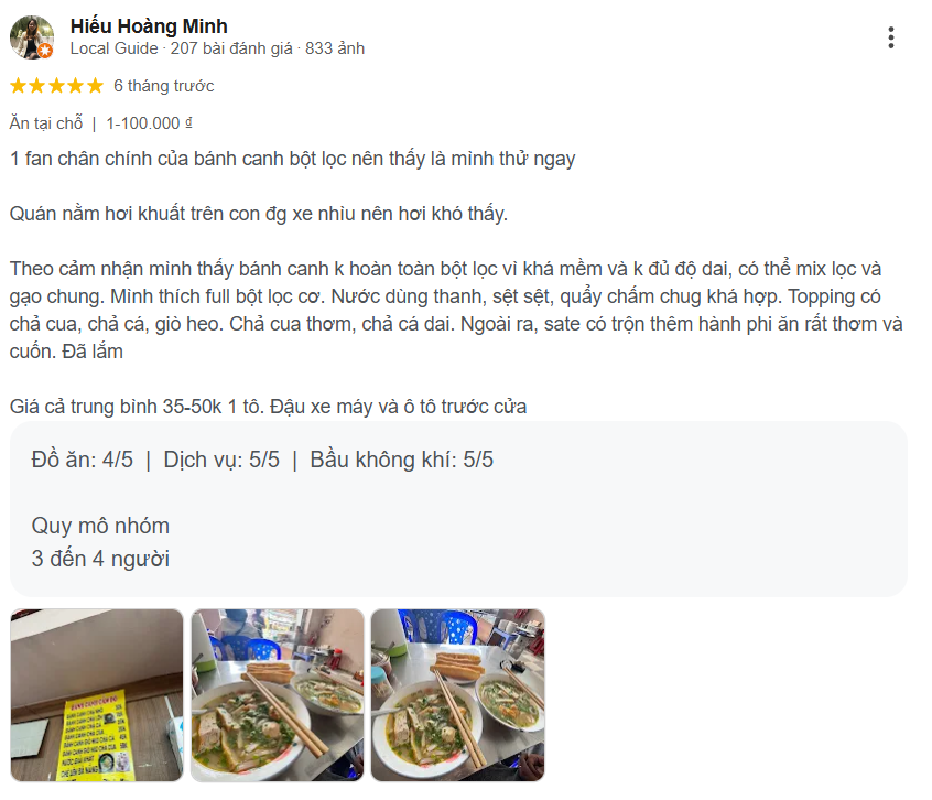 Review bánh canh Cẩm Đô - 112 Đường Hai Bà Trưng, Đà Lạt