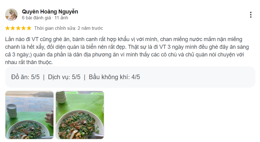 Bánh canh chả cá Tuấn Mập - 117A Chu Mạnh Trinh, Vũng Tàu