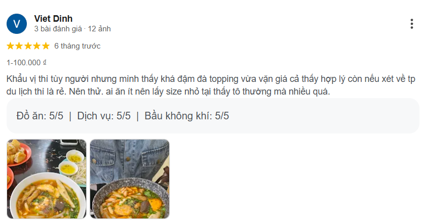 Review Bánh Canh Cua A Rơm, Hoàng Văn Thụ, Bà Rịa Vũng Tàu