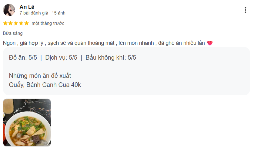 Review Bánh Canh Cua A Rơm, Hoàng Văn Thụ, Bà Rịa Vũng Tàu