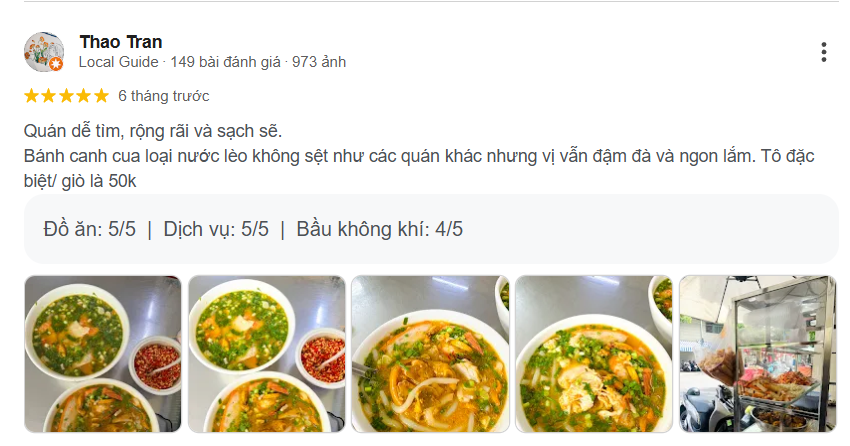 Review, trải nghiệm của khách hàng