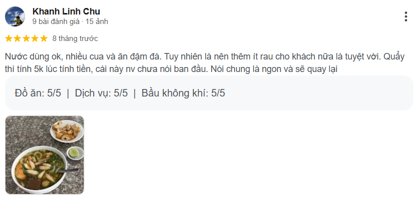 Review bánh canh cua Ngọc Thanh 11 Lương Khải Siêu, Thủ Đức