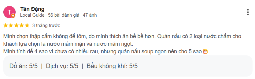 Review bánh canh cua Ngọc Trinh đầy ắp thịt cua