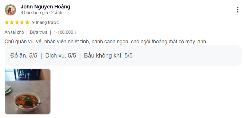 Review bánh canh cua Ngọc Trinh đầy ắp thịt cua