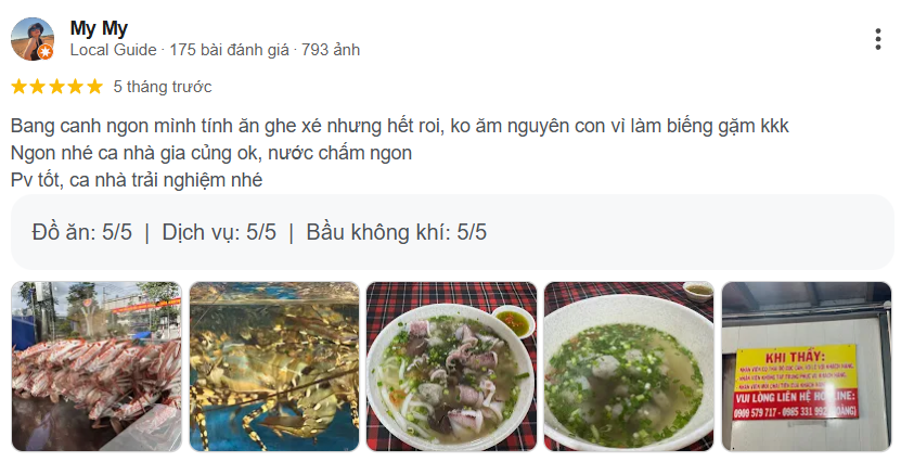 Review Bánh canh ghẹ Hoàng Long An - Ăn một lần là nhớ