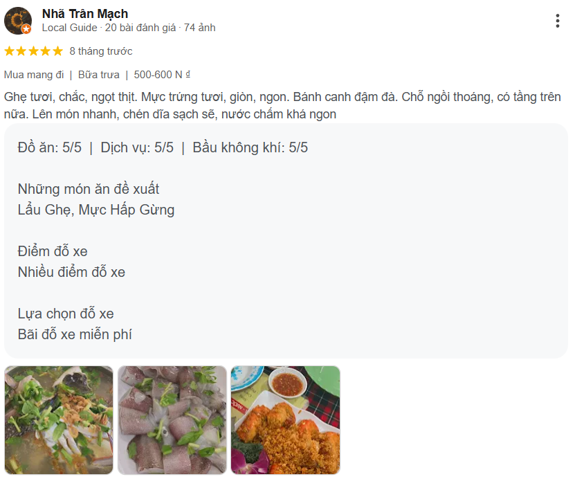 Review Bánh canh ghẹ Hoàng Long An - Ăn một lần là nhớ