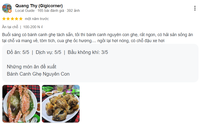 Review Bánh canh ghẹ Hoàng Long An - Ăn một lần là nhớ
