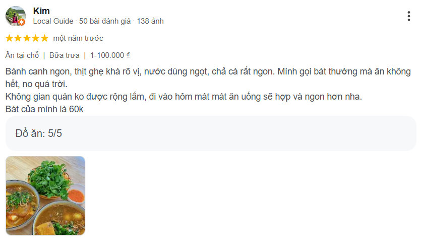 Review bánh canh ghẹ Minh Châu nức tiếng Hà Nội