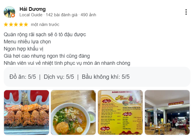Review Bánh Canh Ghẹ, Tôm Hùm Minh Thư - Ninh Kiều, Cần Thơ