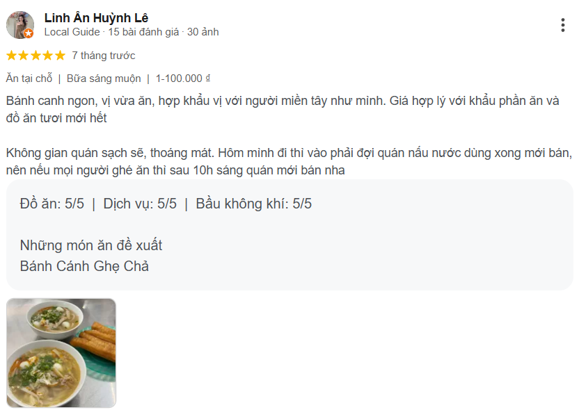 Review Bánh Canh Nga - Nguyễn Chí Thanh, Hải Châu, Đà Nẵng